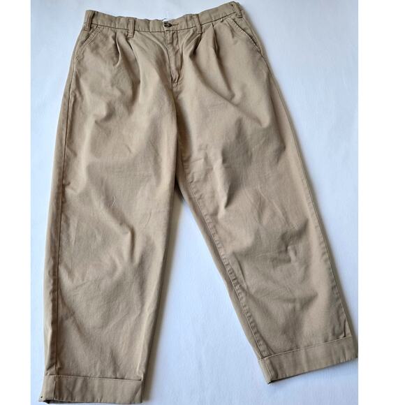 Pistola Kellin Pleated  High Waist Khaki Trouser Ankle Pants $128 Womens Size 29 - Picture 7 of 13